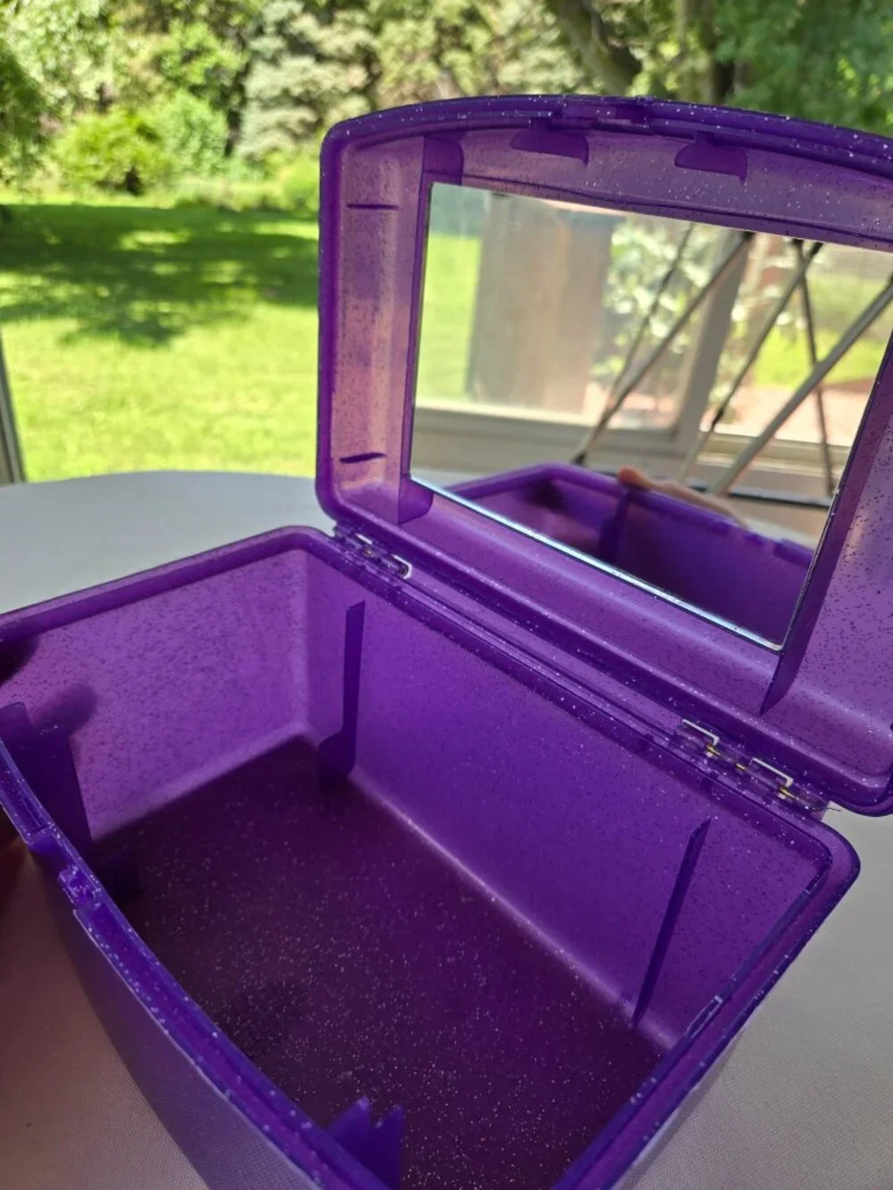 Caboodles Makeup Nails Case Purple Silver Glitter Metallics Jellies Millennial